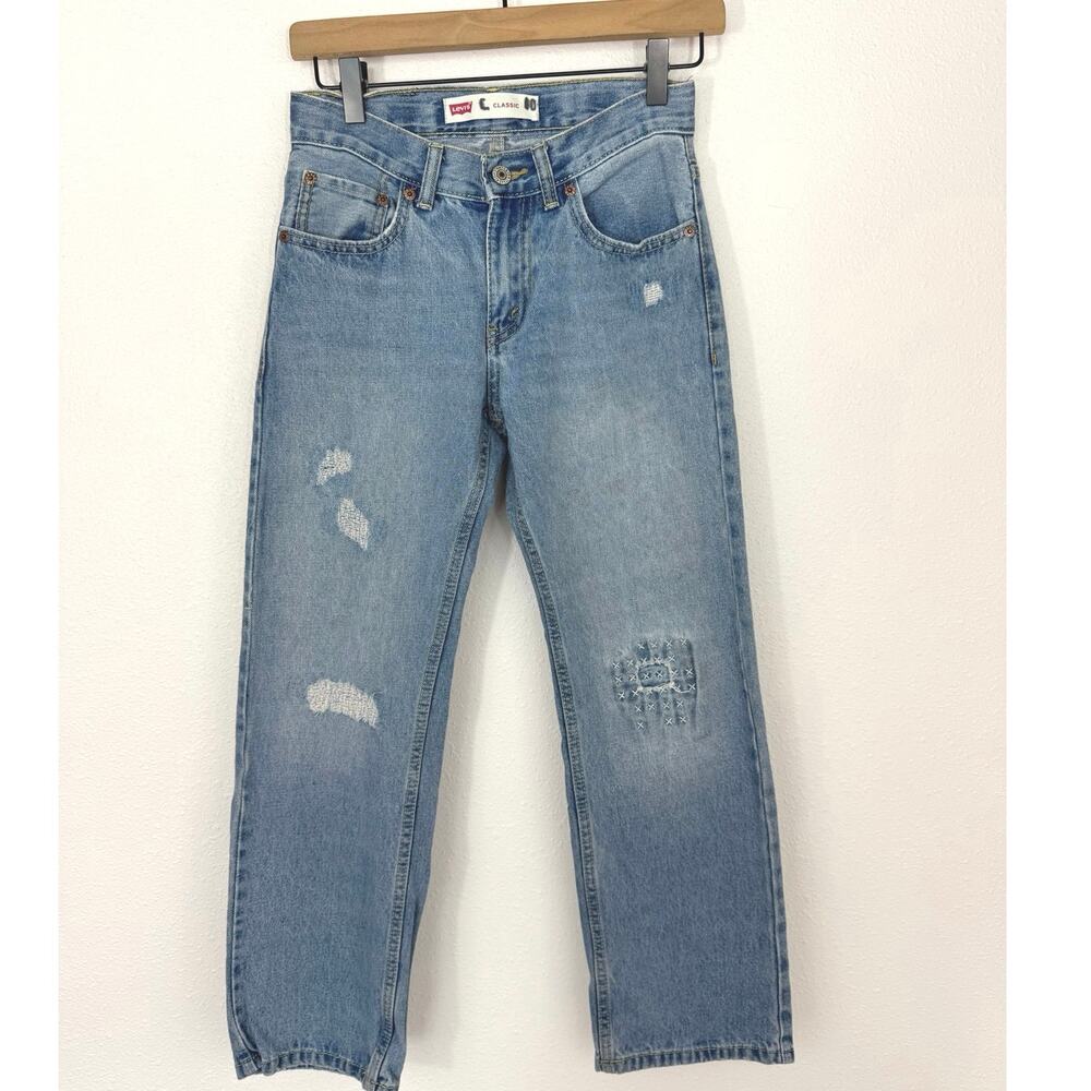 Levi’s Girls Distressed Patchwork Jeans Size 10
